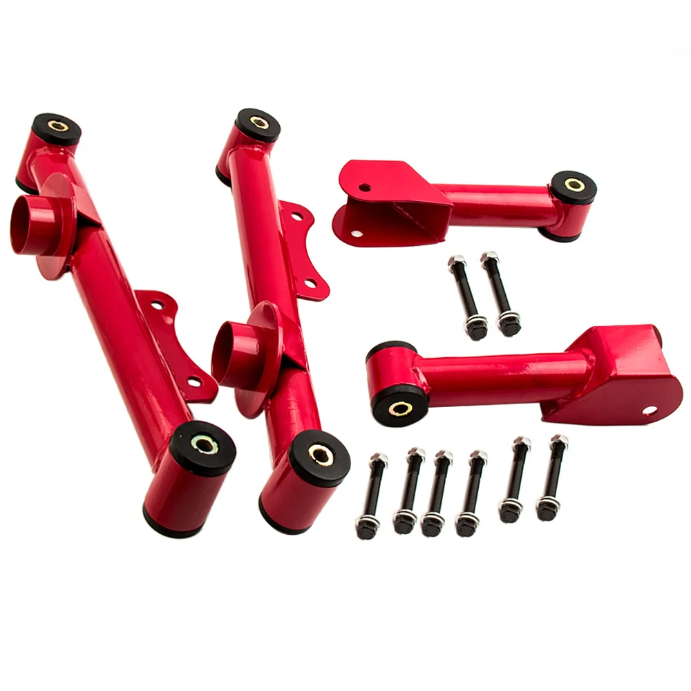 

maXpeedingrodss 4 Pcs Rear Upper and Lower Tubular Control Arm Details for 1979-2004 for Ford Mustang
