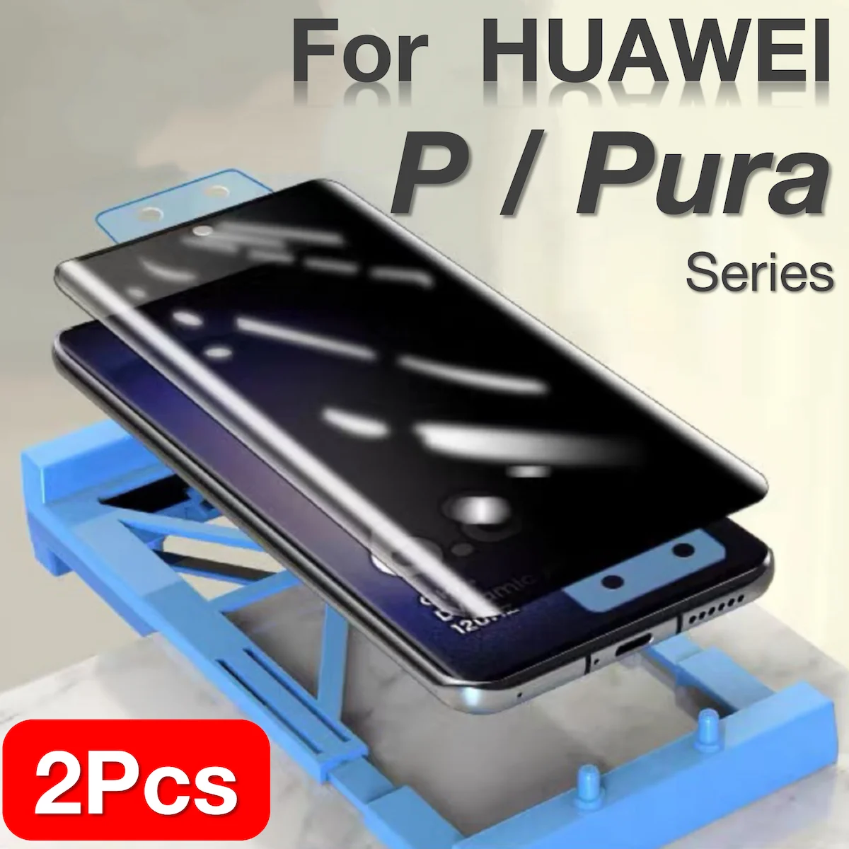 2pcs Huawei P70 Pura70 Pura 80 70 Ultra P60 P50 P40 P30 Pro Plus Screen Protector Protective with Install Kit,Not Tempered Glass
