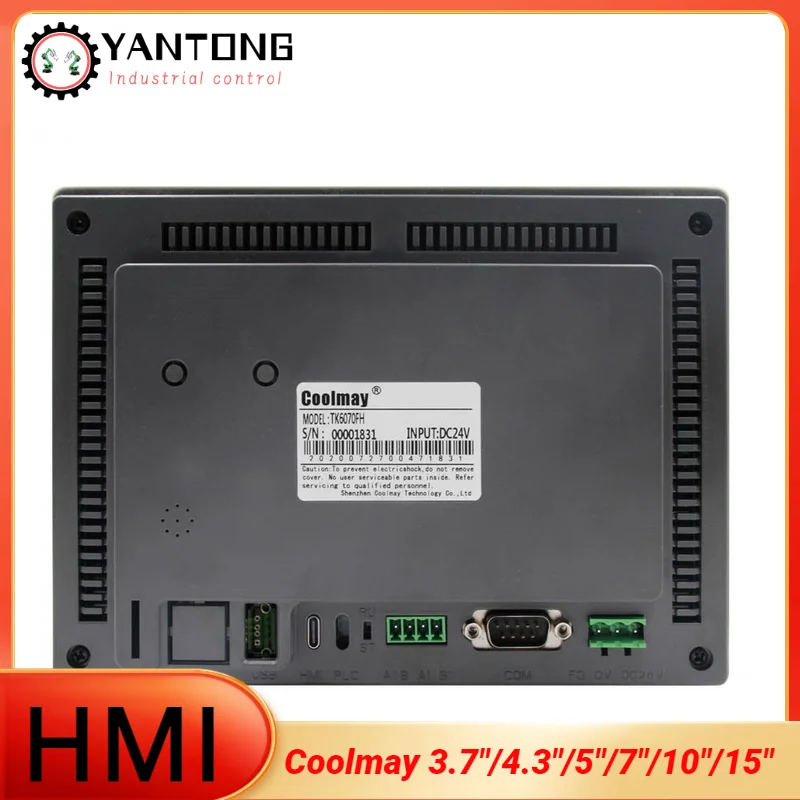Coolmay 3.7"/4.3"/5"/7"/10"/15" HMI TK6037FH TK6043FH TK6050FH TK6070FH/HD TK6100FH TK6150FH Support Modbus RS485 And rs232