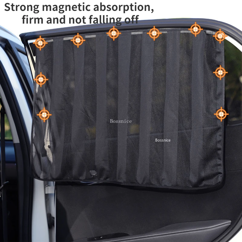 Car Window Shade Mosquito Screen Car Sun Protection Heat Insulation Net With