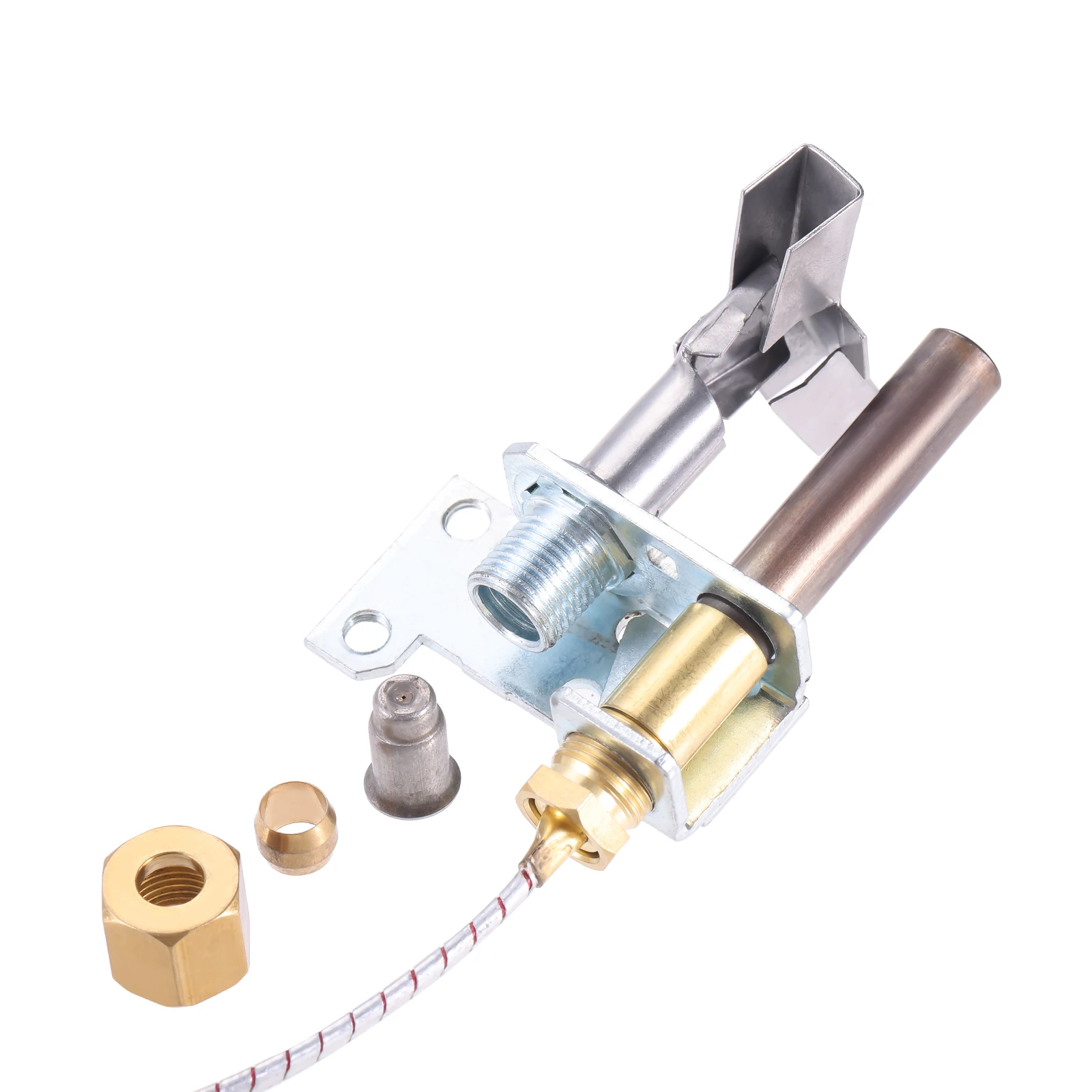 Pilot Burner 750 Millivolt Thermopile Assembly Natural Gas Propane Gas Pilot Orifice for Cecilware Fryer Imperial Fryer Series