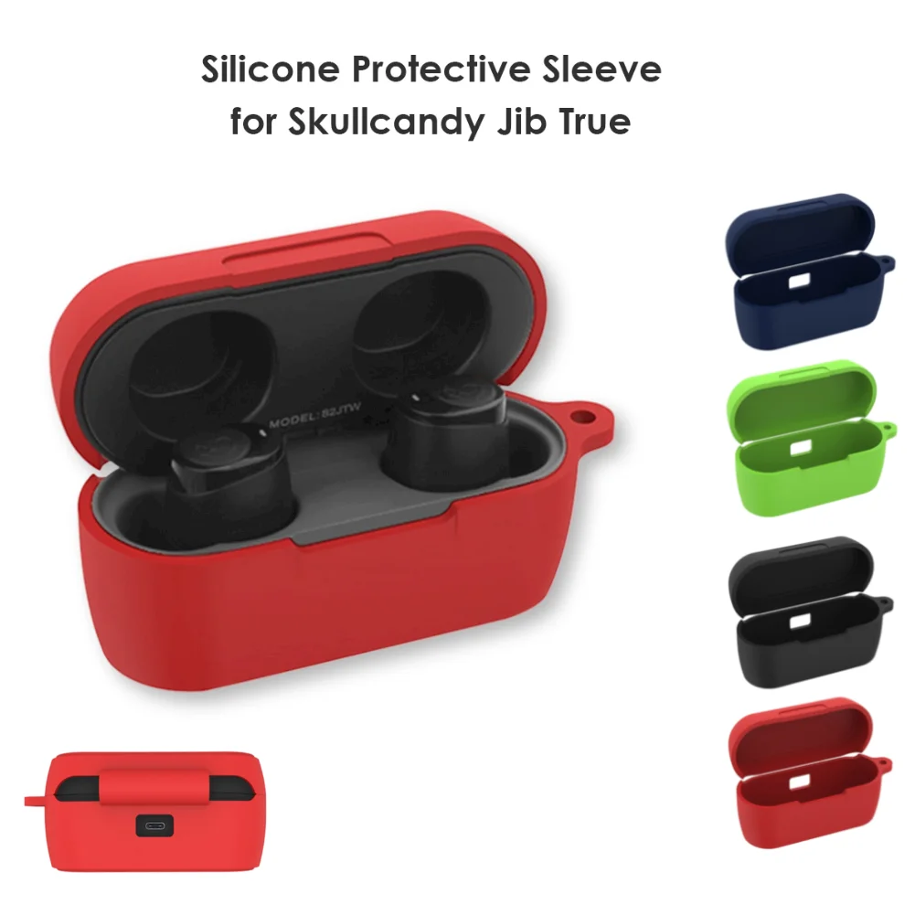 Silicone Protective Cover For Skullcandy Jib True Earphone Storage