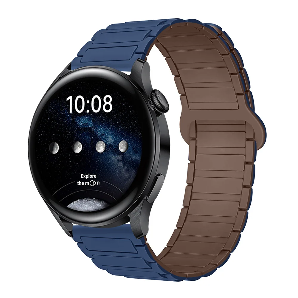 Magnetic Loop Silicone Strap - 22mm Adjustable Band