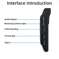 Autoradio sans fil CarPlay Android Auto lecteur vidéo multimédia 7 pouces écran tactile Portable avec USB AUX pour caméra de recul 6