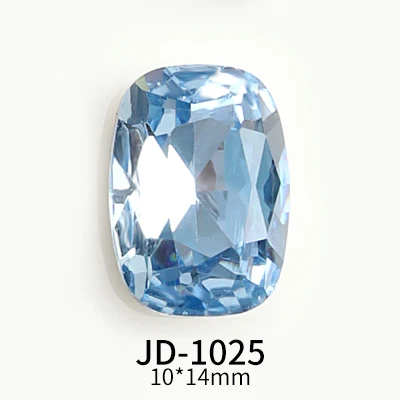 Chic Rhinestone Love Heart & Butterfly Nail Art Charms Set - 10PCS