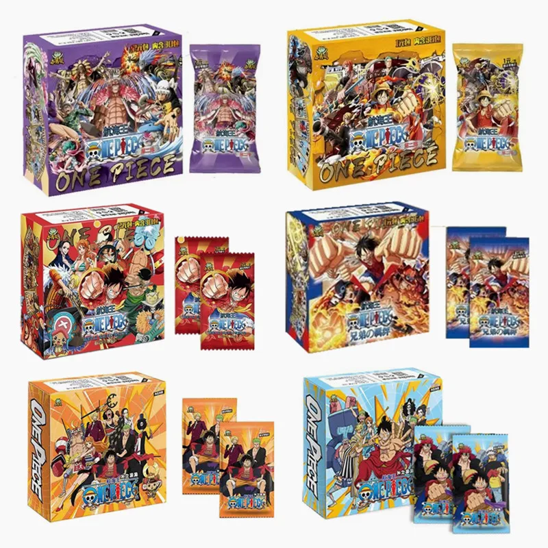 One Piece Collection Cards Box Booster Pack Anime Rufy Zoro Nami Chopper Tcg Gioco Carte Da Gioco