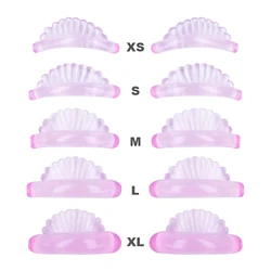 Reusable Eyelash Lifting Kit: Silicone Perm Rods & Curler Set for 3D Lashes Enhancement (5Pairs Pink)