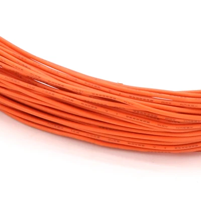 2/5M UL1007 PVC Tinned Copper Single Core Wire Cable Line 14/16/18/20/22/24/26 AWG Black/White/Red/Yellow/Green/Blue/Orange Orange
