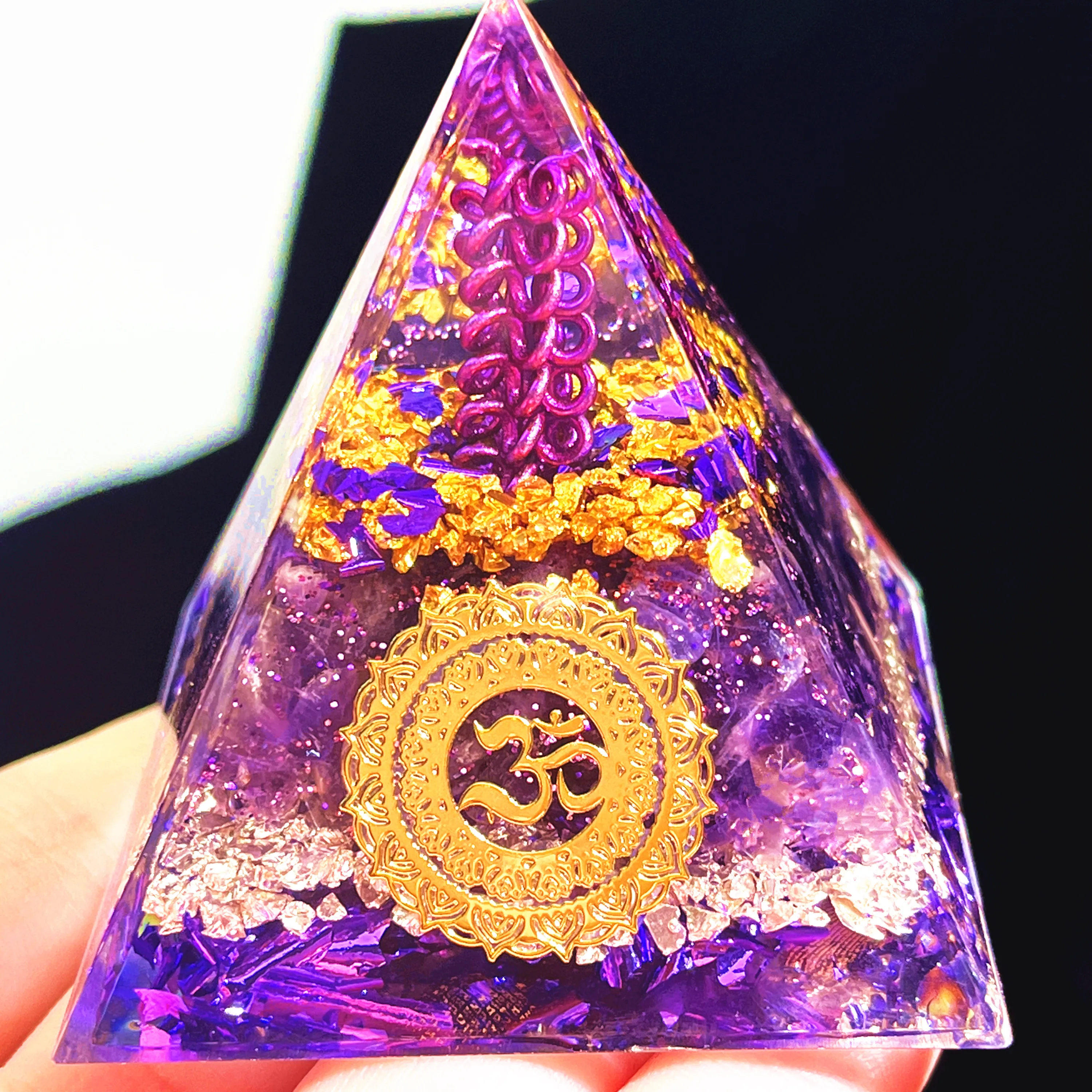 

Энергетический генератор, пирамида органа, аметист, лечебный хрустальный камень, домашний декор, Женский Рождественский подарок