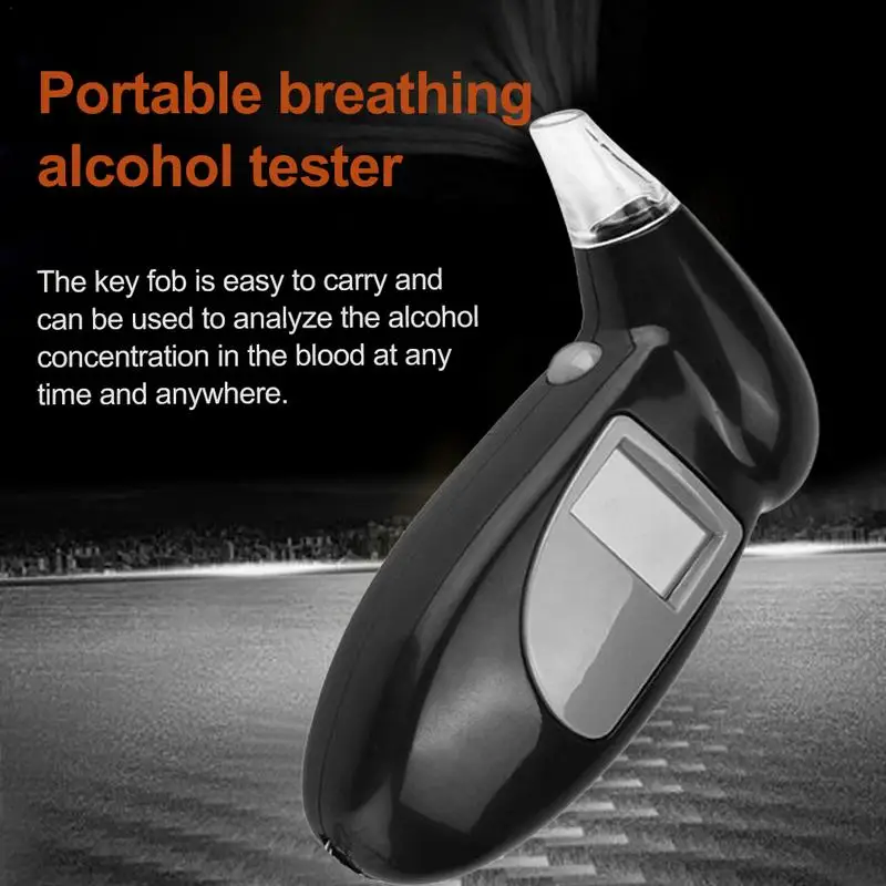Profissional Digital Breath Tester Beaked Shape Portátil bafômetro Digital Alcohol Tester Alcohol Detector Com Retroiluminado Vermelho