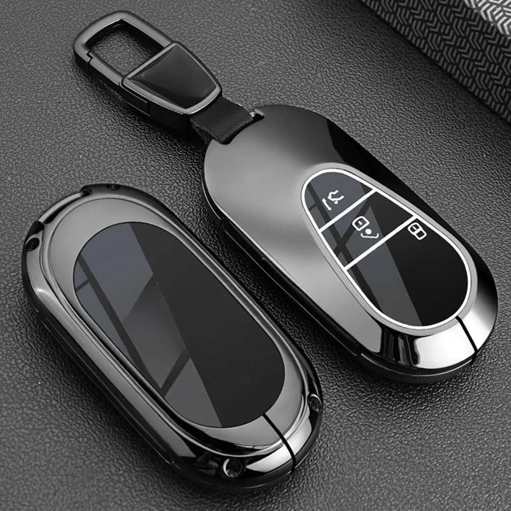 Car Key Case Cover Shell For Mercedes Benz C E S Class GLC W206 W223 ...