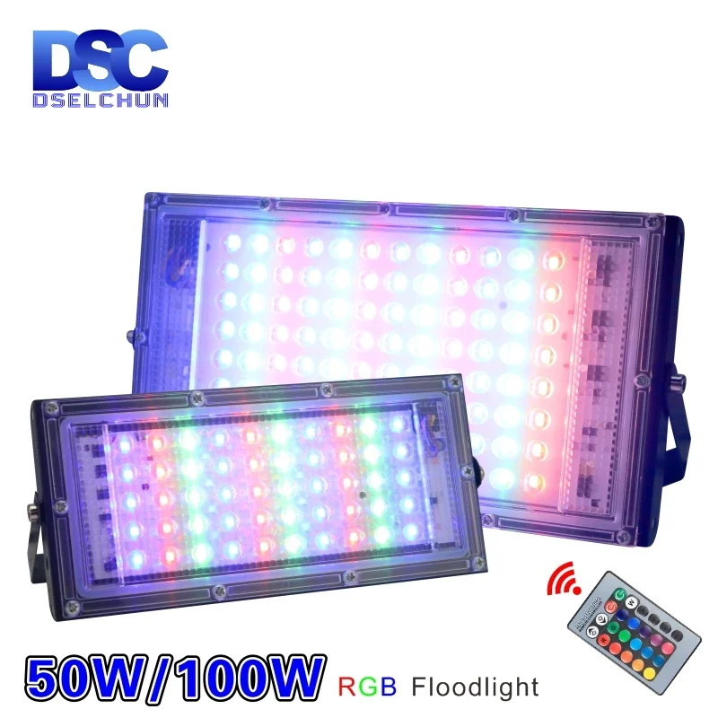 

RGB-прожектор заливающего света, 100 Вт, 50 Вт, в перем. Тока