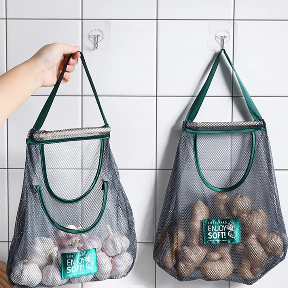 Storage Bag Kitchen Home Reusable Grocery Hanging Multi Purpose Portable Breathable