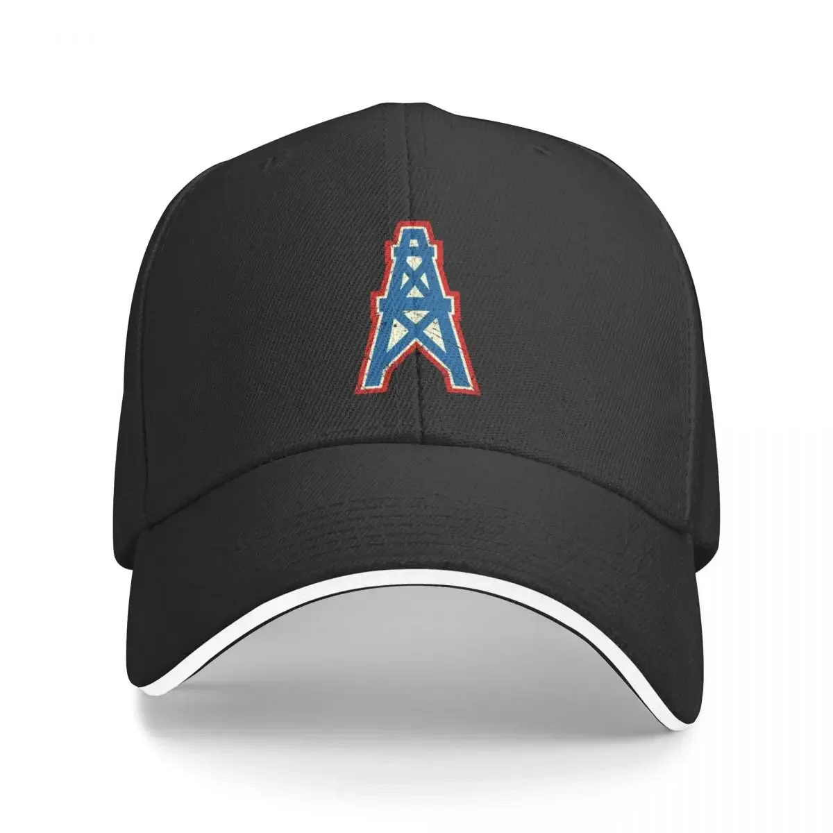 

Houston Oilers Team Oil Pumpjack Logo Baseball Cap Christmas Hat Golf Vintage Hats For Men Women's