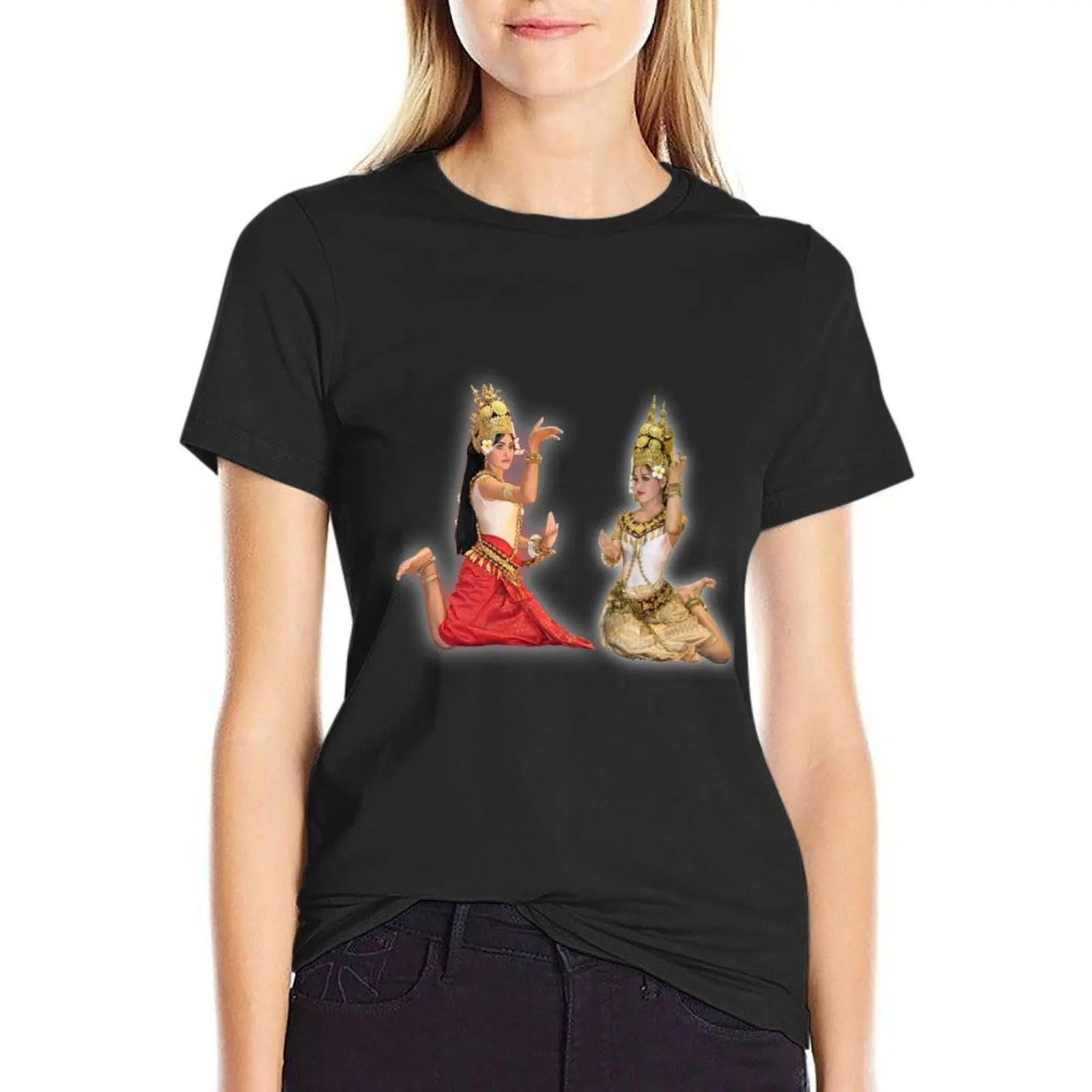 

Apsara Dance T-Shirt tops Short sleeve tee tees Women t shirt