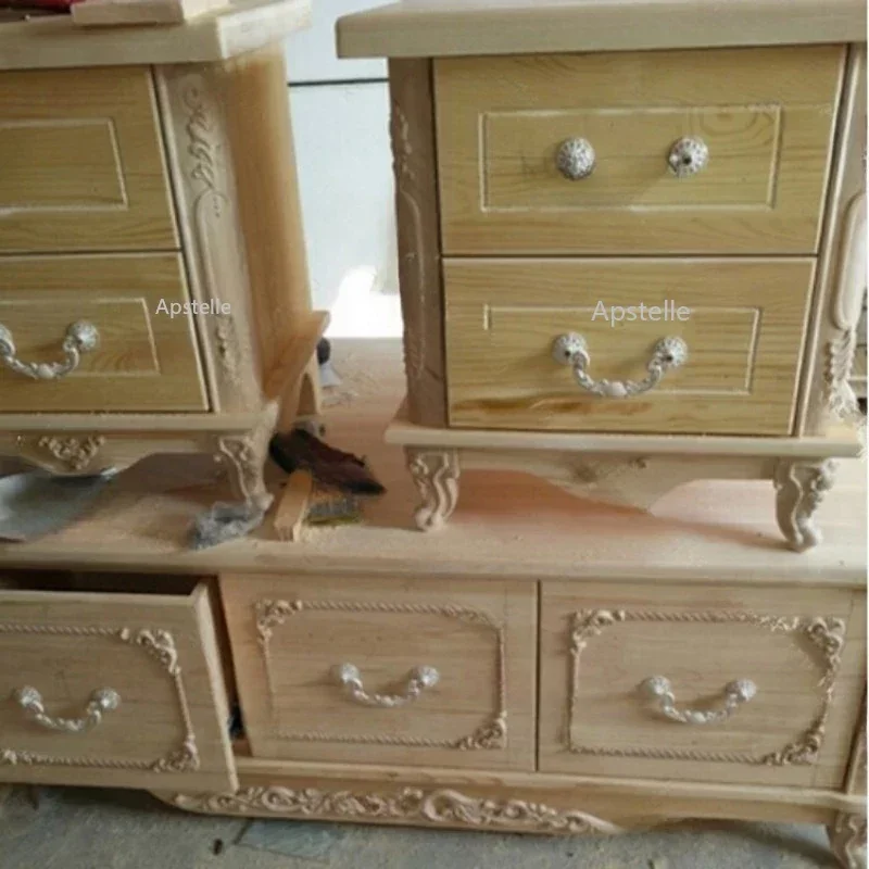 Wooden Table Legs European Style Furniture Feet Accessories Bare Feet Sofa Coffee Table TV Cabinet LegsWooden Carved Rubber