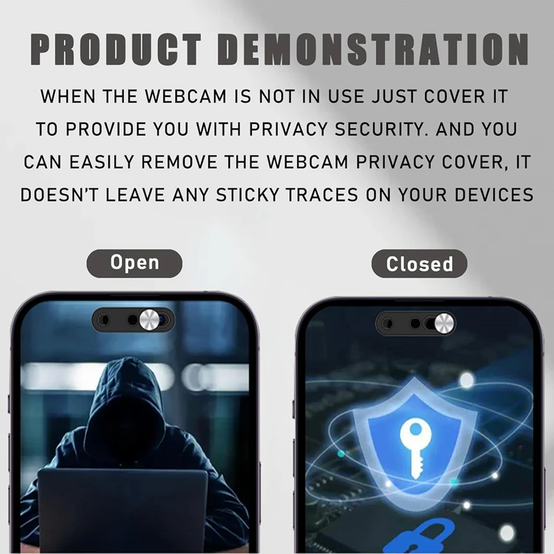 Ultra-Thin Front Camera Privacy Cover Slide Sticker