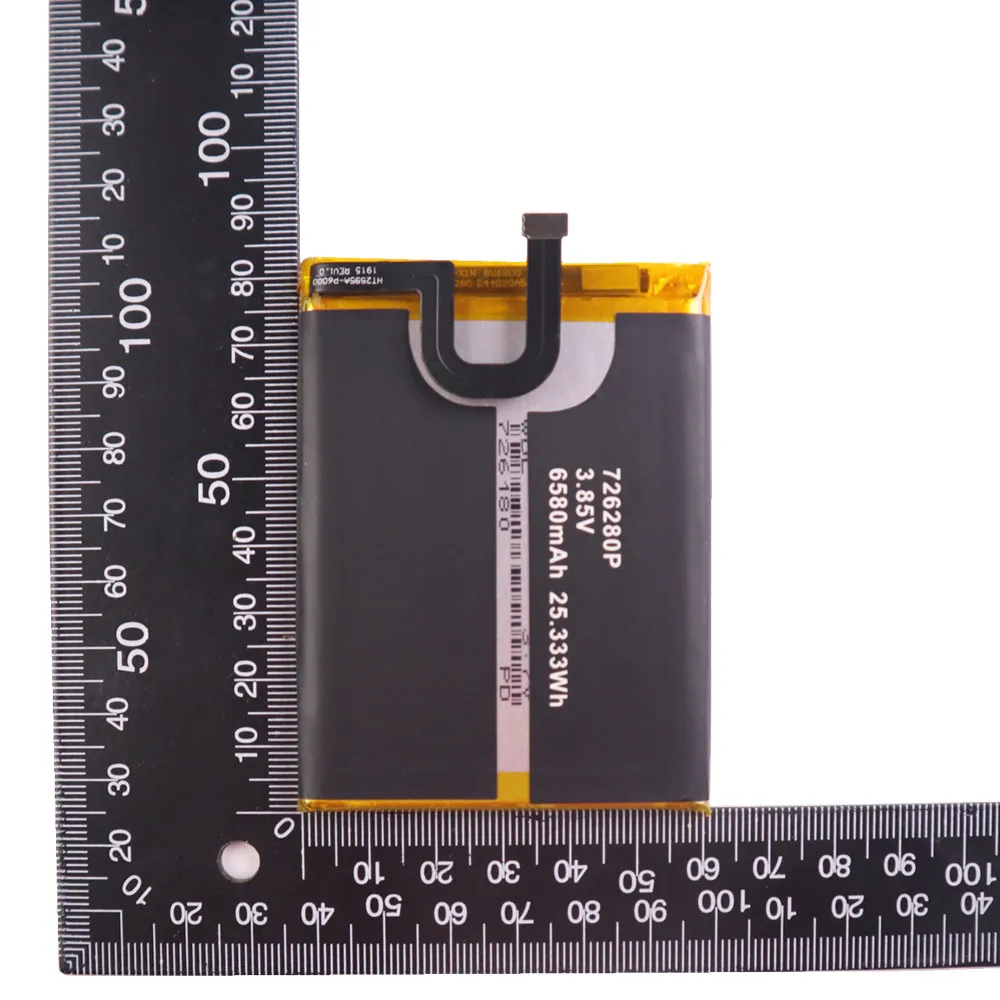 Bateria Original para Blackview Bv6800 bv 6800 Pro Telefone Móvel Inteligente Ip68 Impermeável 6580mah 726280p Mt6750t Novo 2023 - Image 3