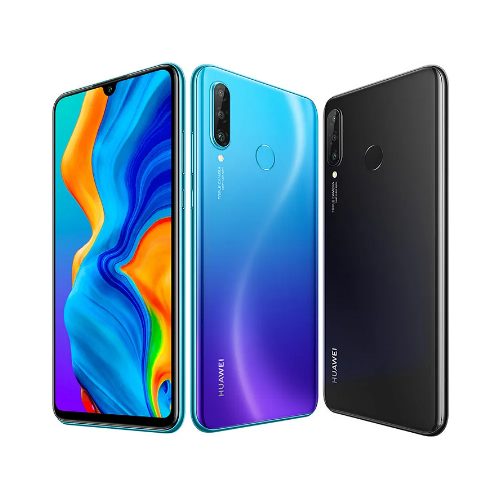 HUAWEI-P30 Lite Smartphone Android, 6.15 Polegada, 128GB ROM, 4GB RAM, 48MP + 32MP, Google Play, Celulares Desbloqueados, Global