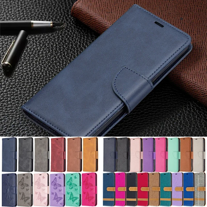 

12C Case For Xiaomi Redmi 12C Stand Case on For Coque Xiomi Redmi12C Case Leather Wallet Flip Phone Cover Card Slot Funda