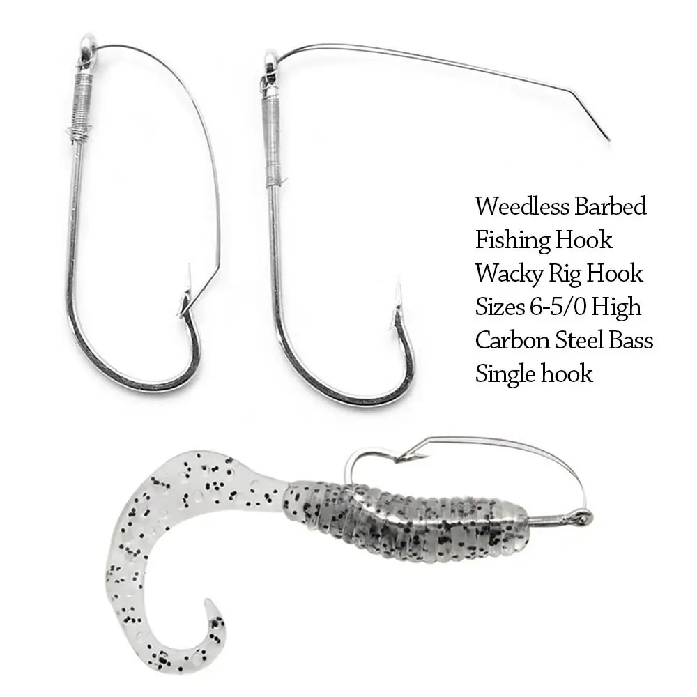 20 Pz Acciaio Ad Alto Tenore Di Carbonio Stravagante Rig Hook Singolo Gancio Senza Erbacce Spinato Carpa Amo Da Pesca Amo Da Mosca Amo Da Pesca Con Sc