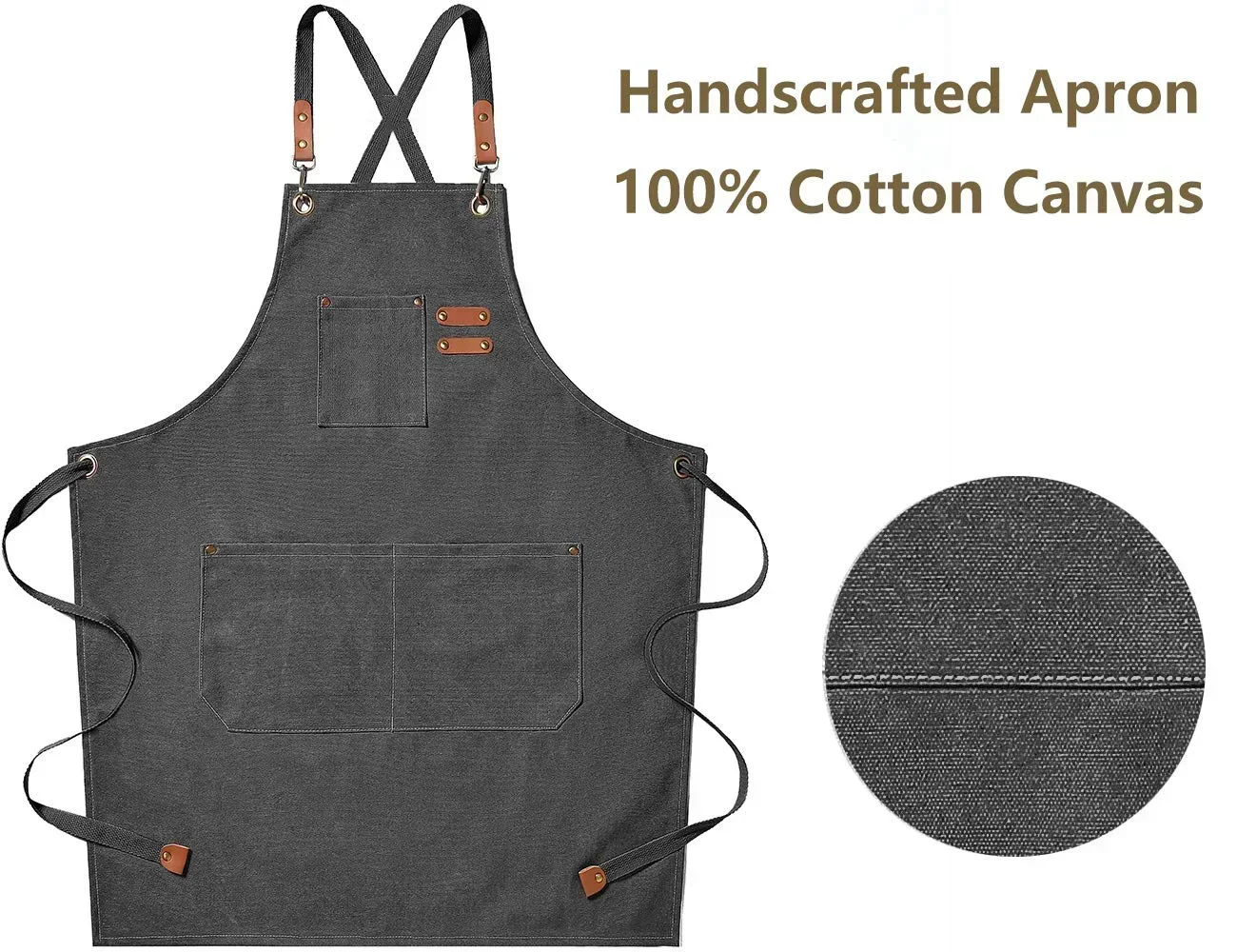 Perfessional Kitchen Apron Fashion Canvas Chef Apron cocina accesorios de cocina novedosos Straps For BBQ Shop Nail Salon 2