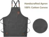 Perfessional Kitchen Apron Fashion Canvas Chef Apron cocina accesorios de cocina novedosos Straps For BBQ Shop Nail Salon 2