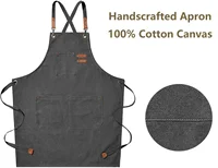 Perfessional Kitchen Apron Fashion Canvas Chef Apron cocina accesorios de cocina novedosos Straps For BBQ Shop Nail Salon 2