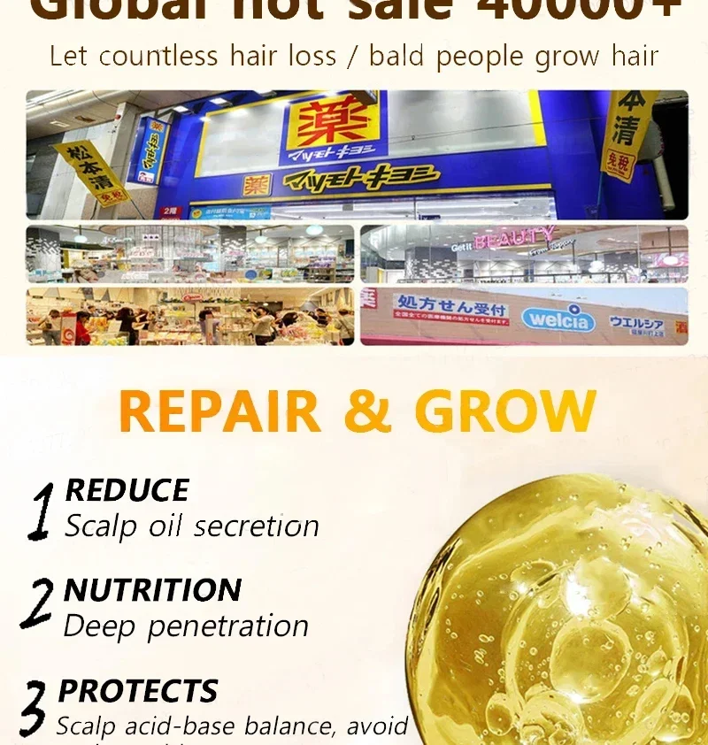 Description Picture 4 of itemBiotin Hair Growth Products for Man Women Anti Hair Loss Ginger Serum Fast Regrowth Oil