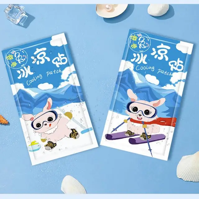 Fever Patch 2 Lapok Gyümölcs Ízű Hűvös Párnák Természetes Fejfájás -Enyhítő Puha Géllemez Láz Folt Gyerekek Feszültség/Sinus - Image 5