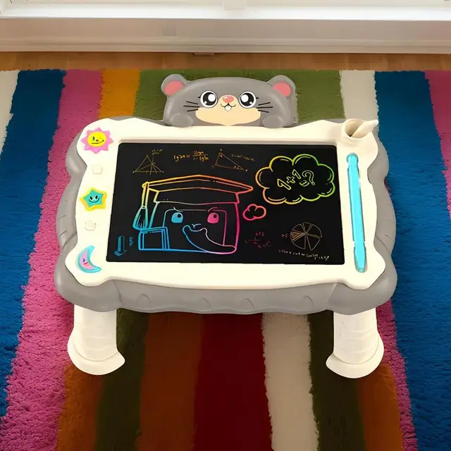 Lcd Drawing Tablet Educational Doodle Pad With Stand Portable Art Supplies Reusable Writing Tablet For Handwriting Practice 4