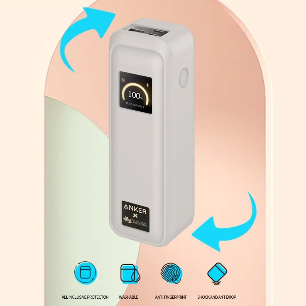 충격 방지 실리콘 케이스 부드러운 방진 보호 커버 휴대용 안커 프라임 파워 뱅크 20000mAh 220W용
