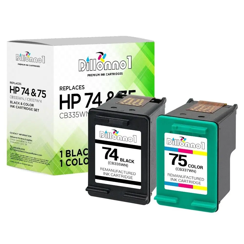 

2PK #74 #75 Ink Cartridge for HP Officejet J5790 J6410 J6415 J6450 J6480 J6488
