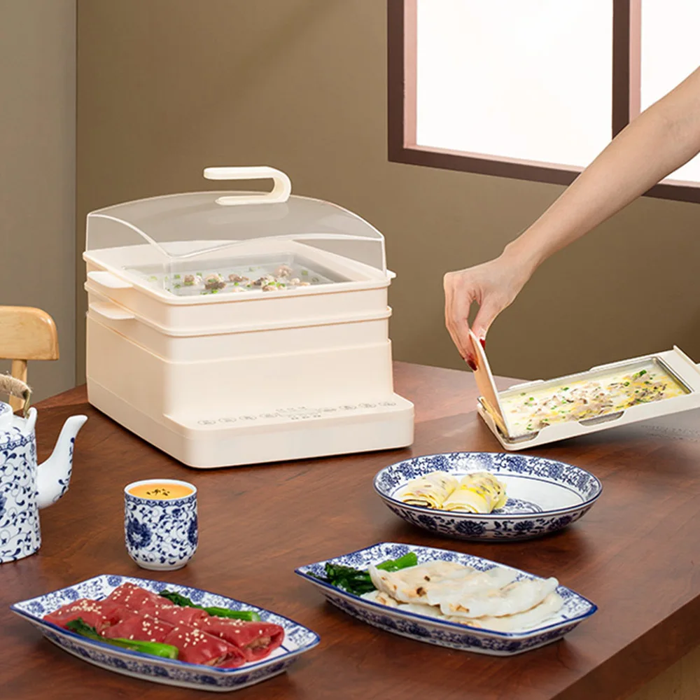 Mini Automatic Vermicelli Roll Machine Household Steamer Noodles Vermicelli Roll Maker Multifunctional Electric Food Steamer