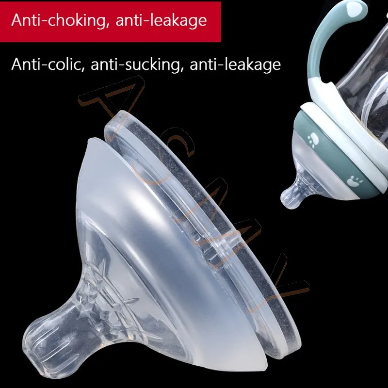 Oberni Original nipple/soft silicone imitation breast milk real/Wide mouth 6.3CM/Newborn baby Anti-flatulence Nipple 3