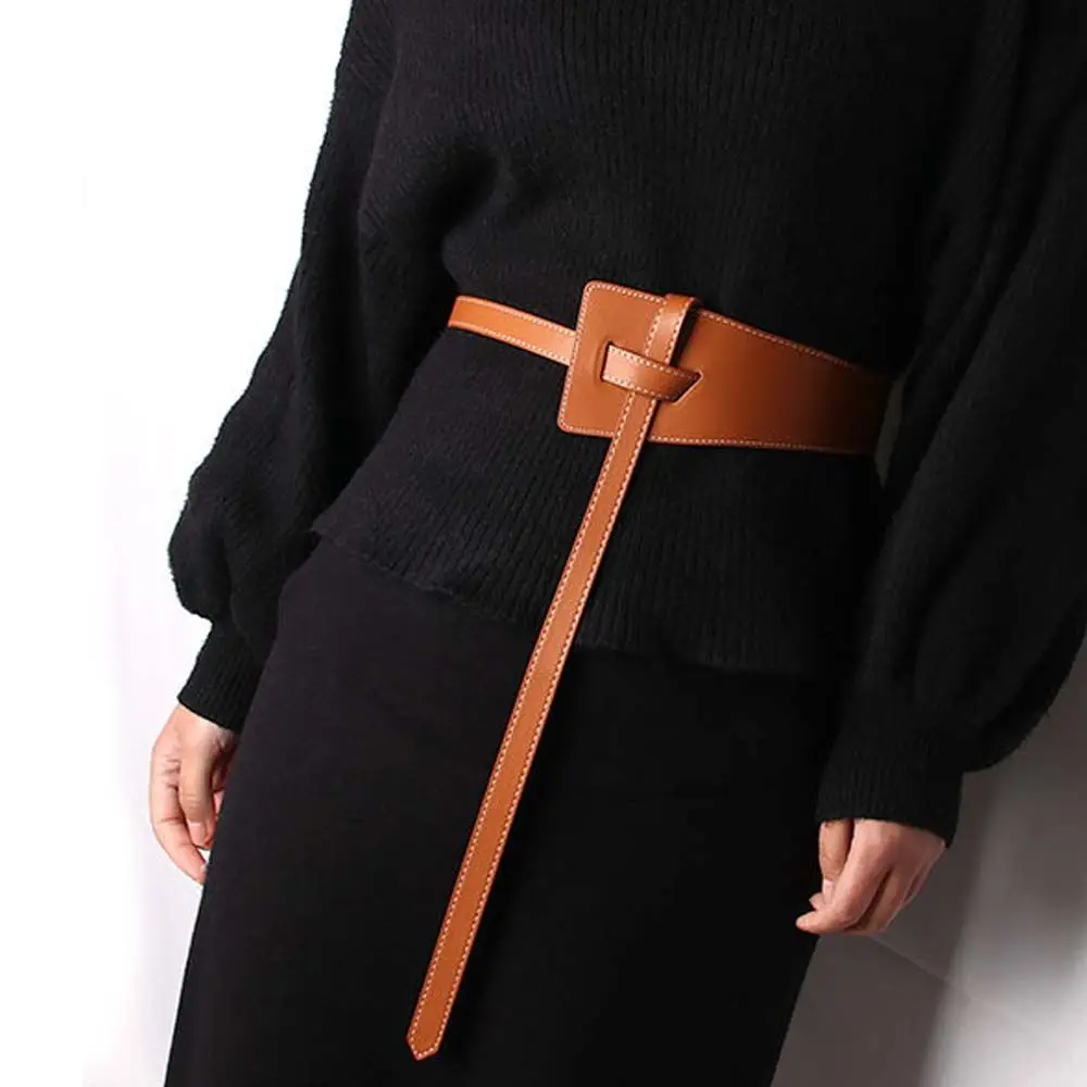 

Women's Fashion Decorative Belt Imitated Leather Soft Knot Belt Full Matching Belt Version Clothing Accessories