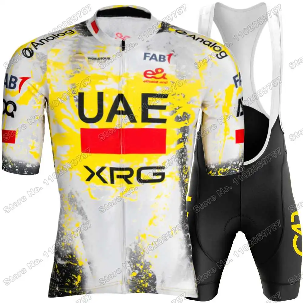 2025 UAE Team Cycling Jersey Set Men Cycling Clothing Slovenia
