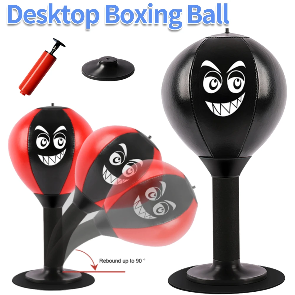 Desktop Punching Bag Table Boxing Punch Ball with Strong Suction Cup Kids Adults Stress Relief Toys For Thai Sports Equipment