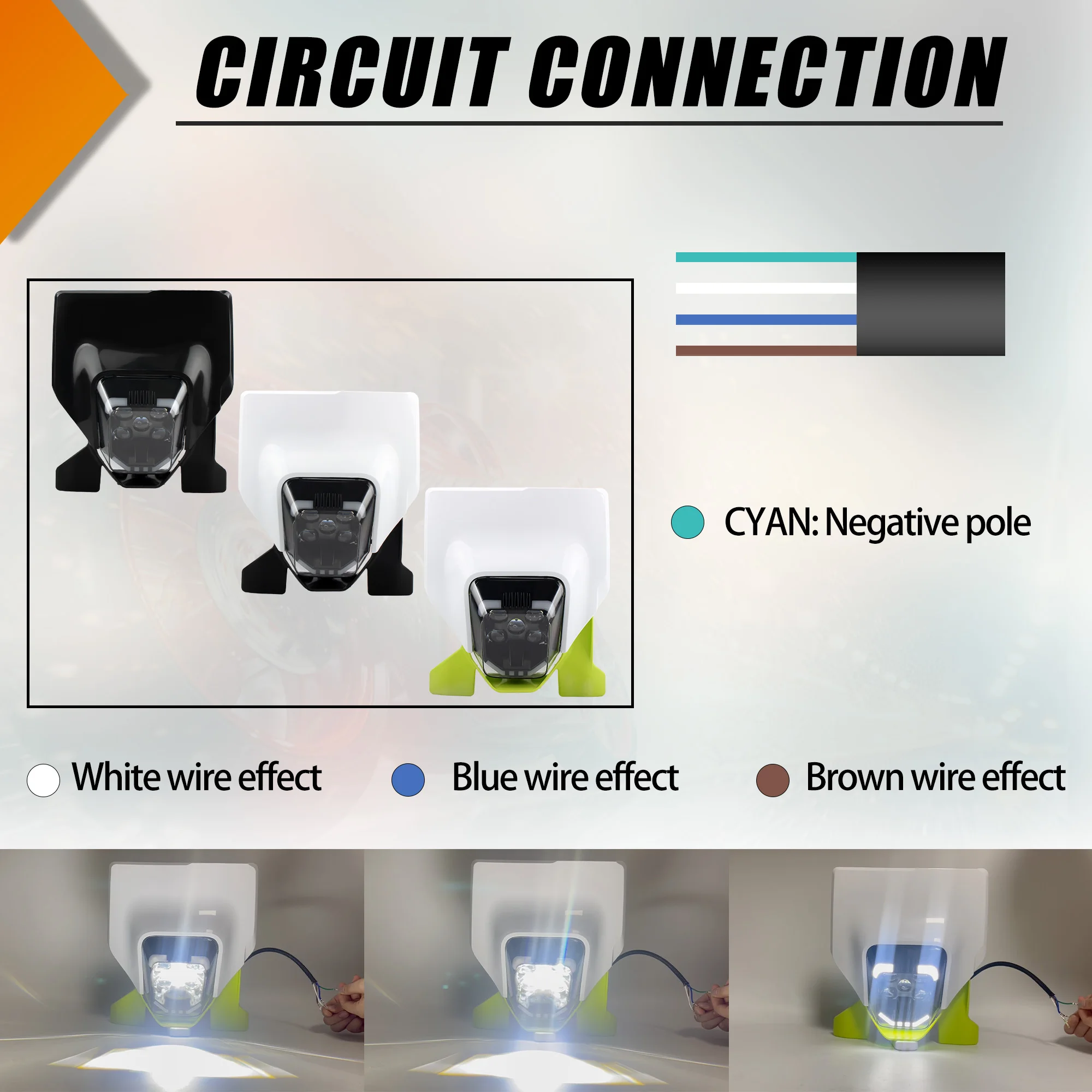 Motorcycle Headlight LED Wick For Husqvarna 701 TE 250 300 450 FC FE TC 125 300i Headlamp Dirt Bike Motocross Accessories Enduro