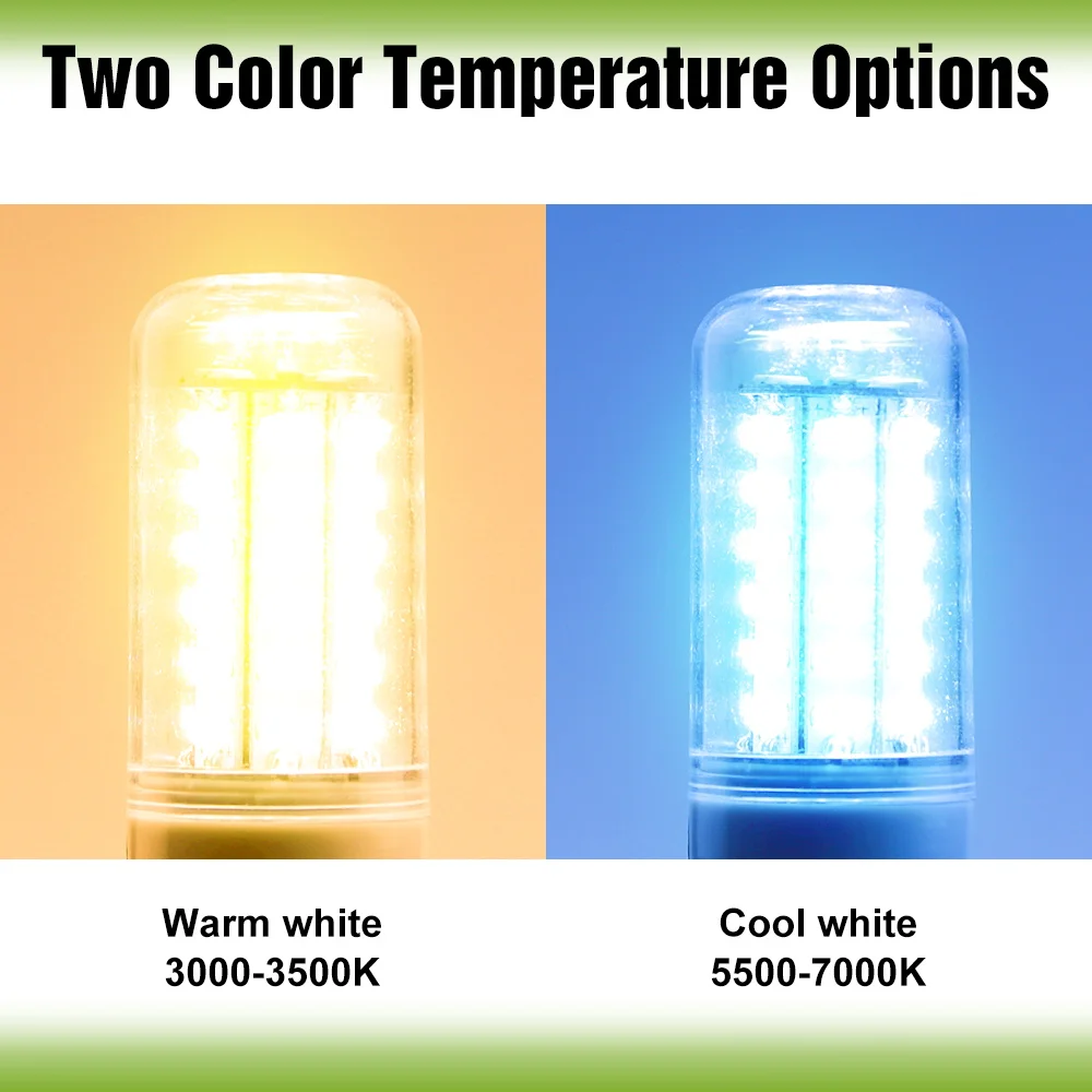 15W E27/E26 LED 옥수수 전구 E14 천장 램프 GU10 스포트라이트 B22 샹들리에 G9 가정용 침실 거실 실내 조명 AC 220V