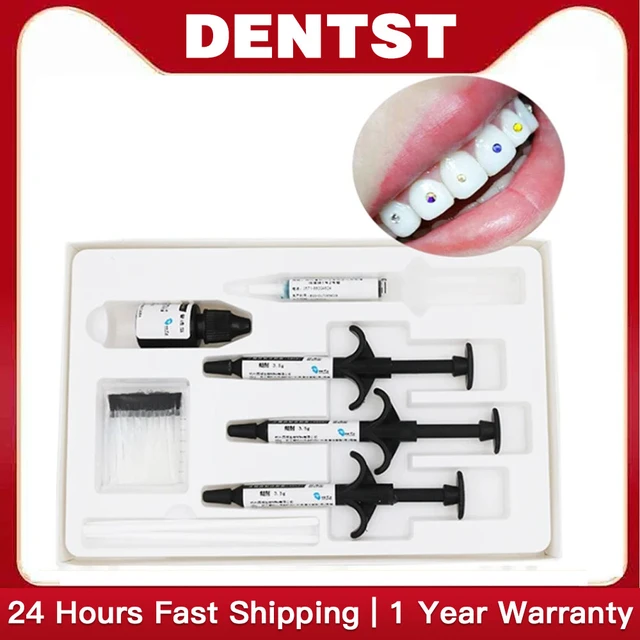 Tooth Gem Set Glue Kit With Uv Curing Light Dental Orthodontic Adhesive  Jewelry Diamond Crystals Ornament Direct Bonding System - Orthodontic  Materials - AliExpress