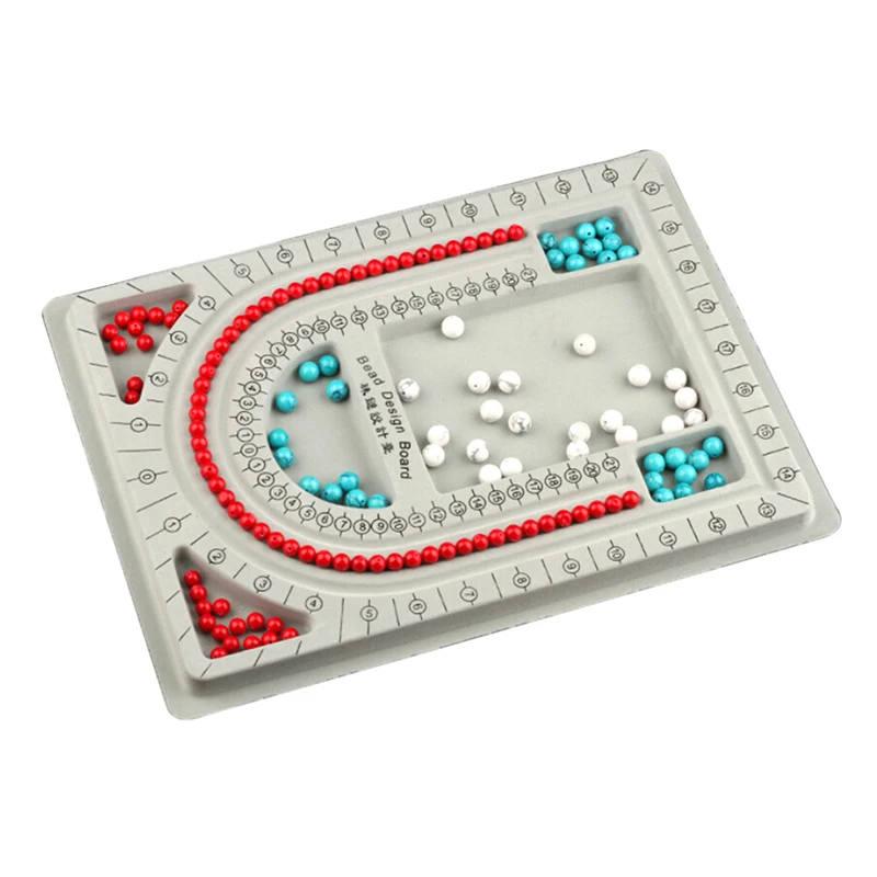 

1pcs Gray Flocked Bead Board Bracelet Necklace Jewelry Making Tray Design Tray Craft DIY Tools