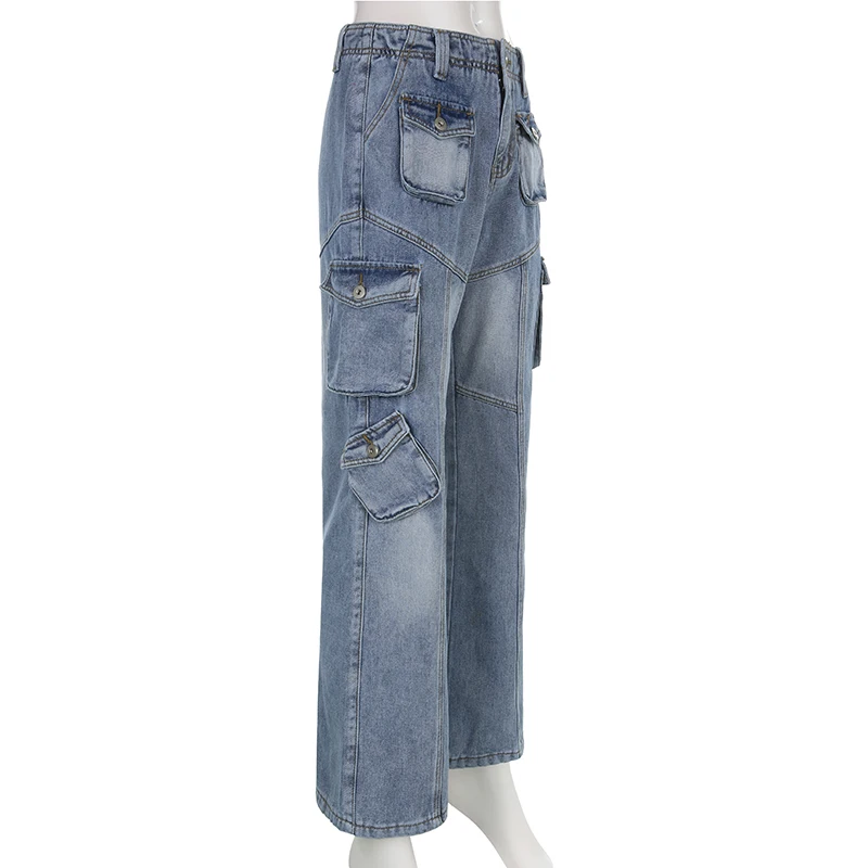 low waisted cargo jeans