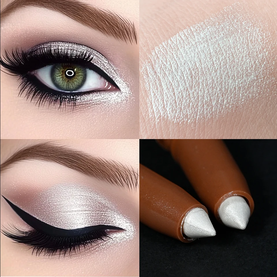 Glitter White Shimmer Eyeshadow Highlighter Pencil