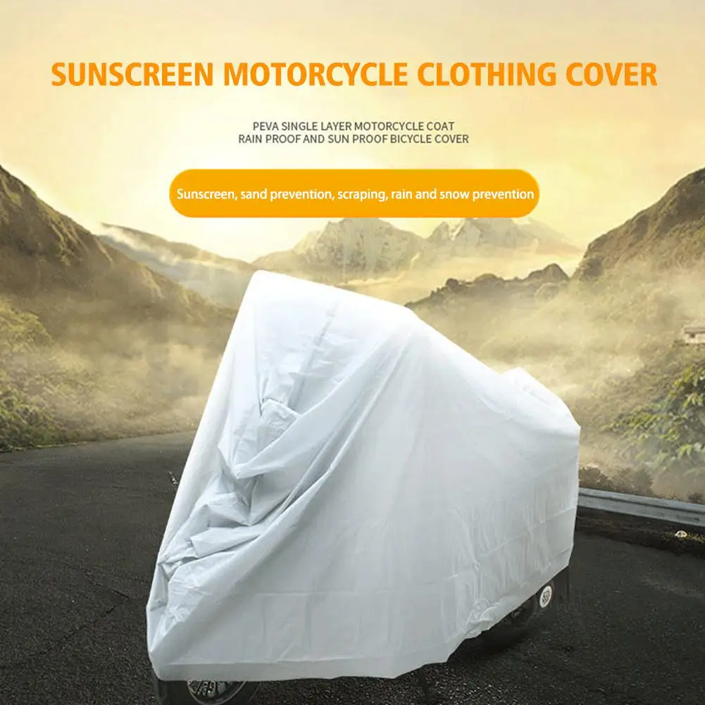 Motorcycle Protective Cover Outdoor Indoor Waterproof Sun Protection Dustroof UV Proof Bike Scooter Motorcycle Clothing Cover