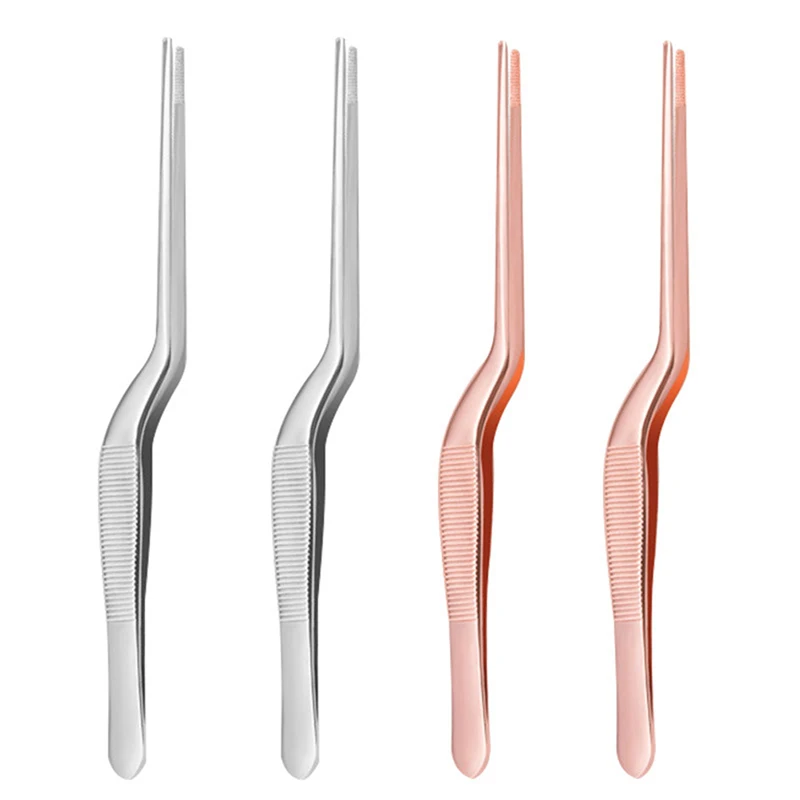 Ear Nose Earpick Wax Removal Forceps Angled Clamp Nasal Tool Curved Earwax Tweezers Clip Eyelash Remover Cleaner Tweezer 5
