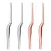 Ear Nose Earpick Wax Removal Forceps Angled Clamp Nasal Tool Curved Earwax Tweezers Clip Eyelash Remover Cleaner Tweezer 5