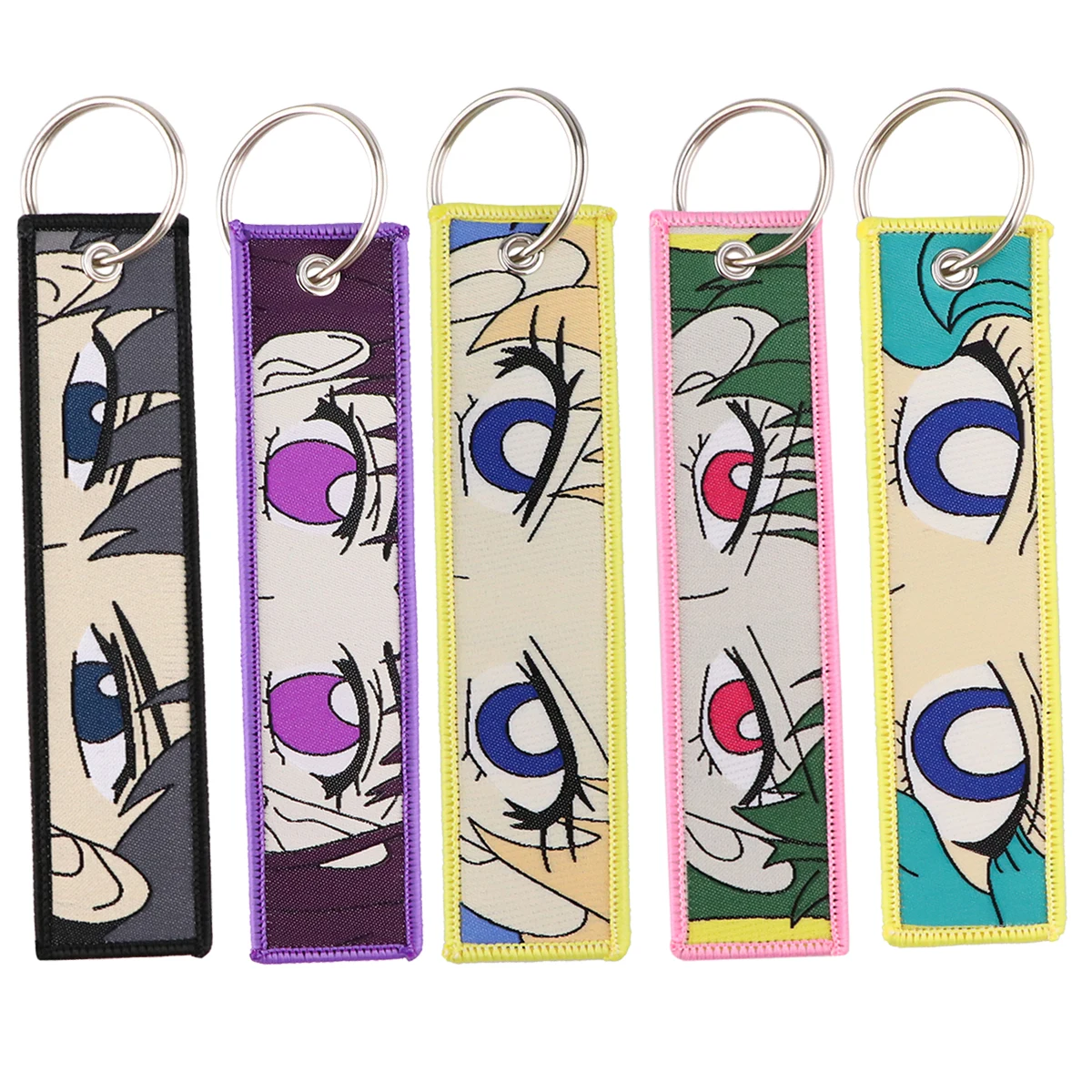 Japanese Anime Key Tag Cute New Embroidery Key Fobs For Motorcycles