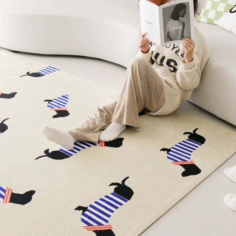 

Minimalist internet celebrity living room ins style coffee table carpet bedroom bedside light luxury luxury room carpet