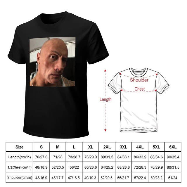 The Rock Meme T-Shirt plain T-Shirt short oversized t shirt Short t-shirt  clothes for men - AliExpress